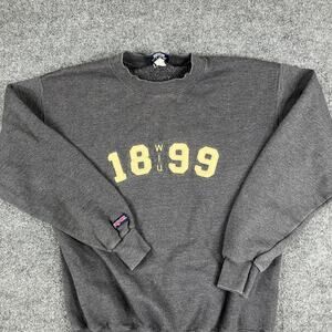 JanSport Sweatshirt Mens Size M Gray WIU 1899 Graphic College Crewneck Pullover